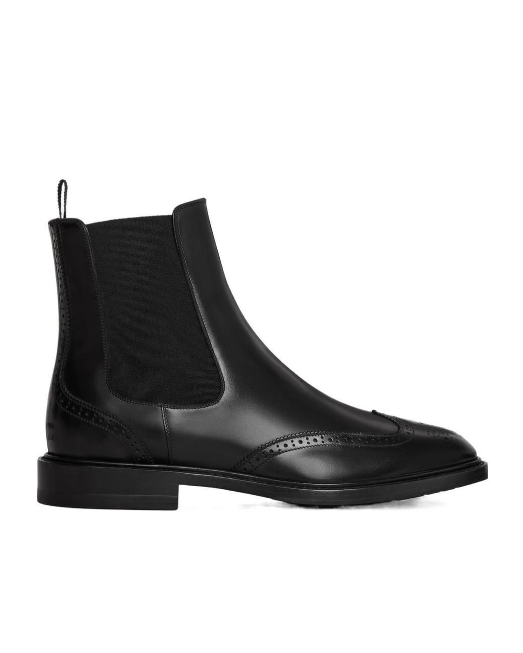 Céline Black Donavan Chelsea Boot With Brogues for men