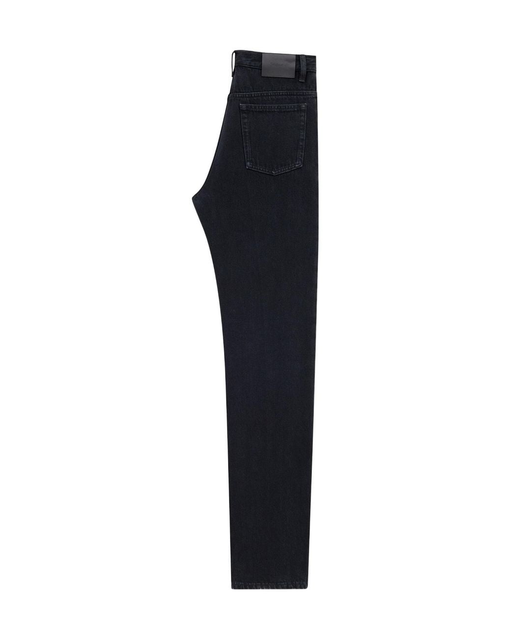 Saint Laurent Blue Mid-Rise Straight-Leg Jeans