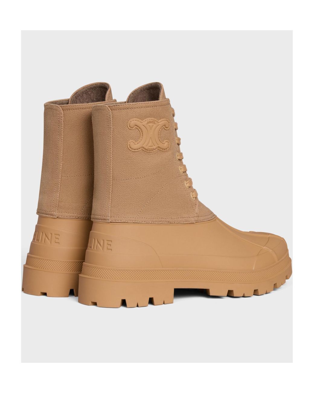Céline Natural Riley Lace-Up Boot