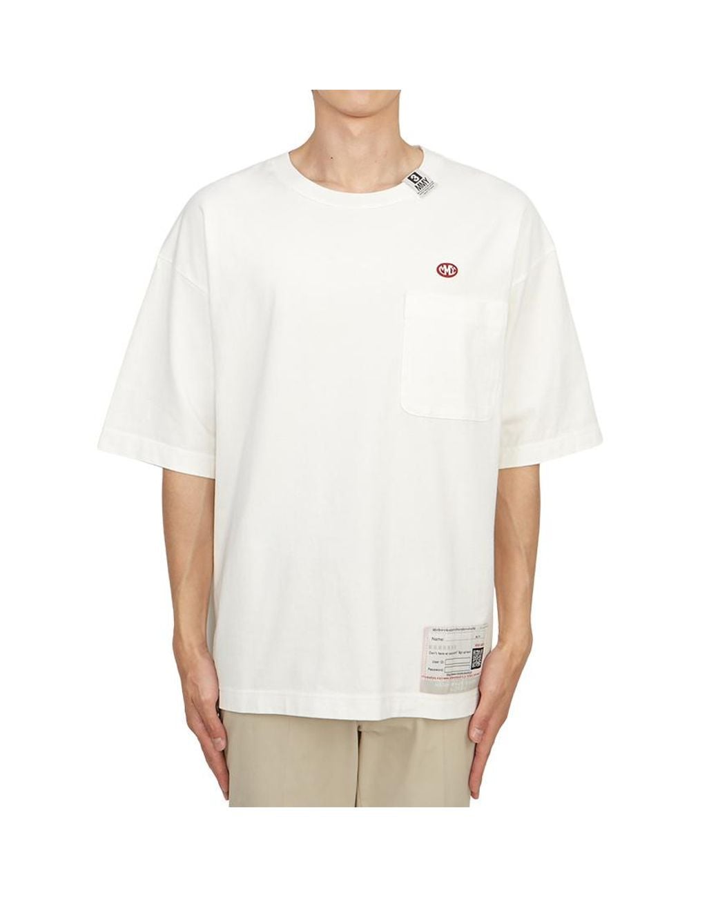 Maison Mihara Yasuhiro White Lo Fi Vision Crewneck T-Shirt for men