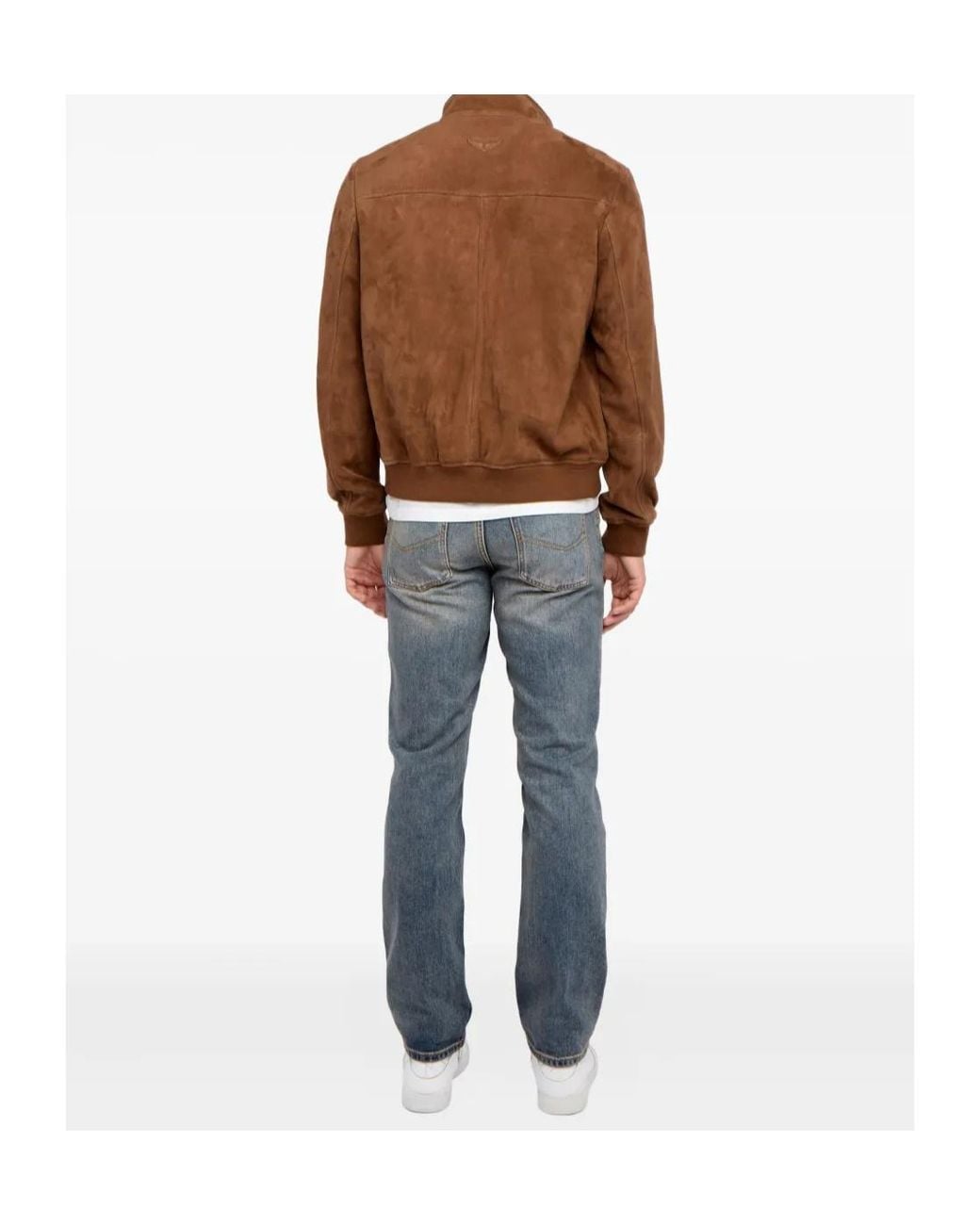 Zadig & Voltaire Brown Lonni Button Suede Jacket for men