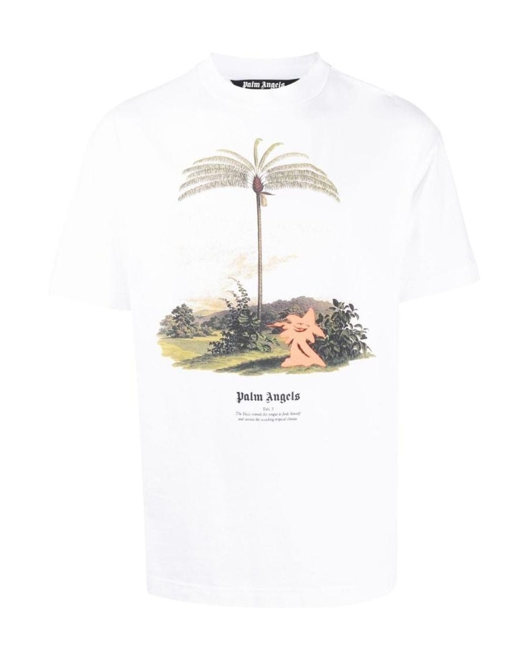 Palm Angels White 'Enzo From The Tropics' T-Shirt for men