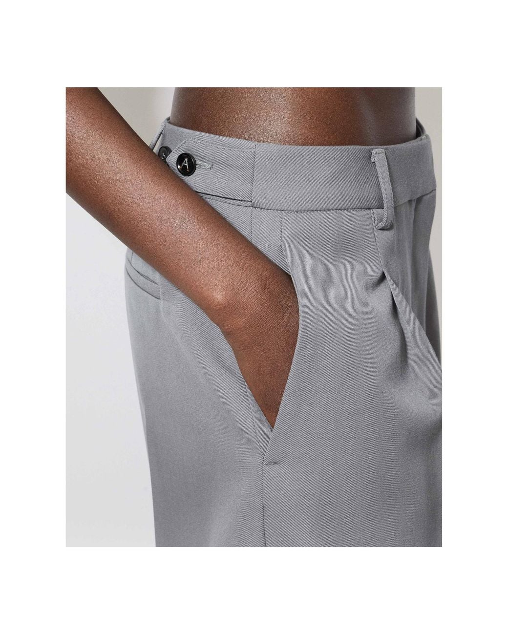 Alaïa Gray Alaïa Gabardine Trousers