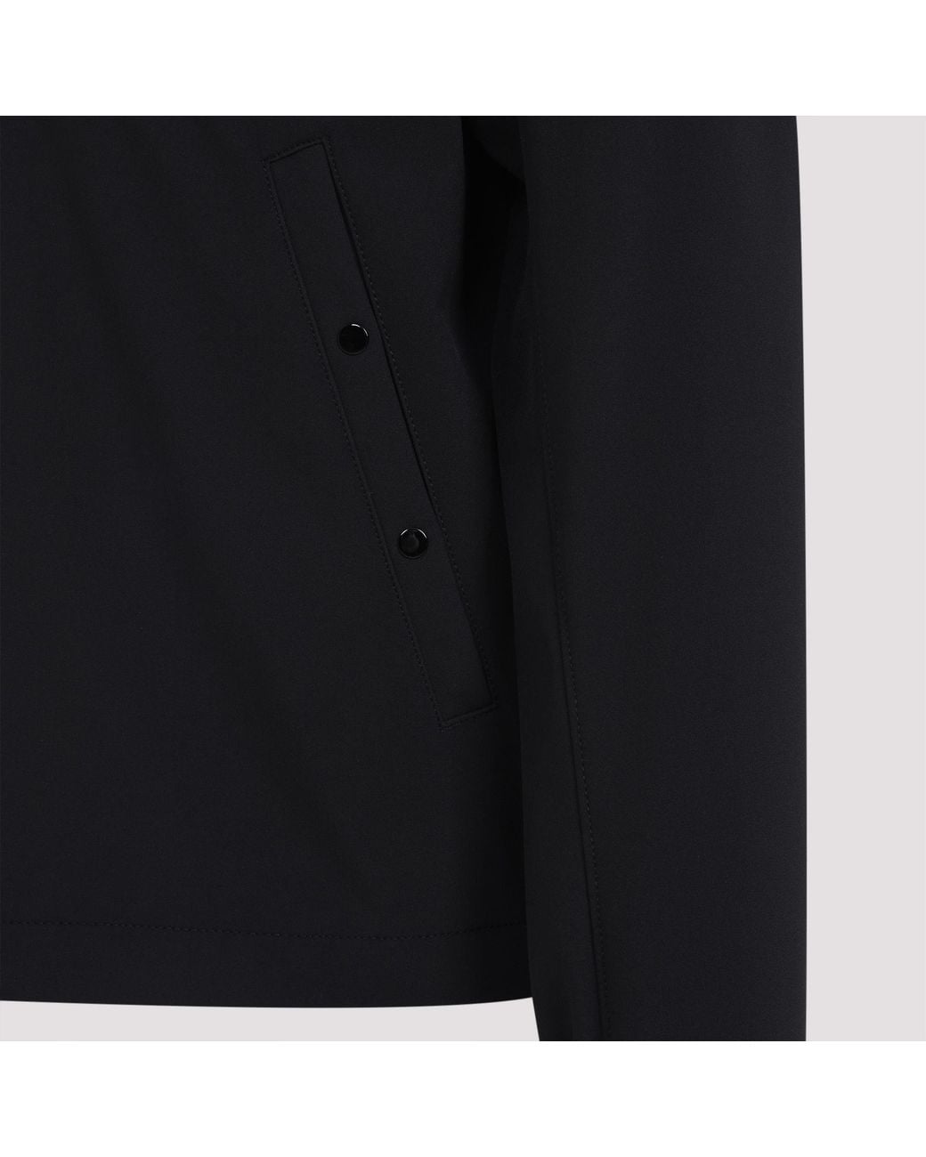 Stone Island Black High Neck Zipped Jacket for men