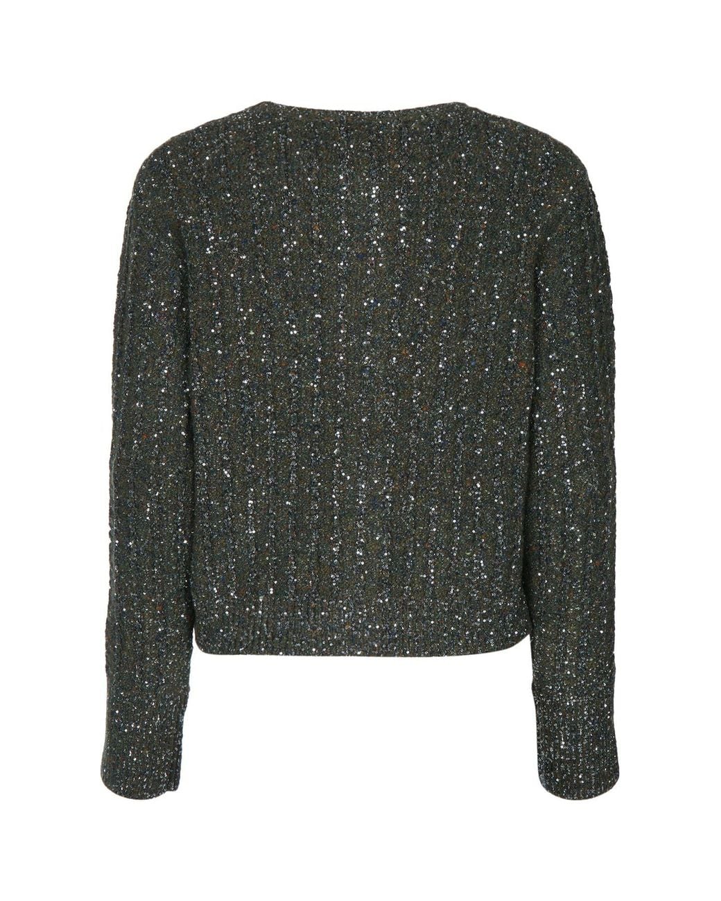 Dior Black Christian Sequinned Tweed Embroidered Cardigan