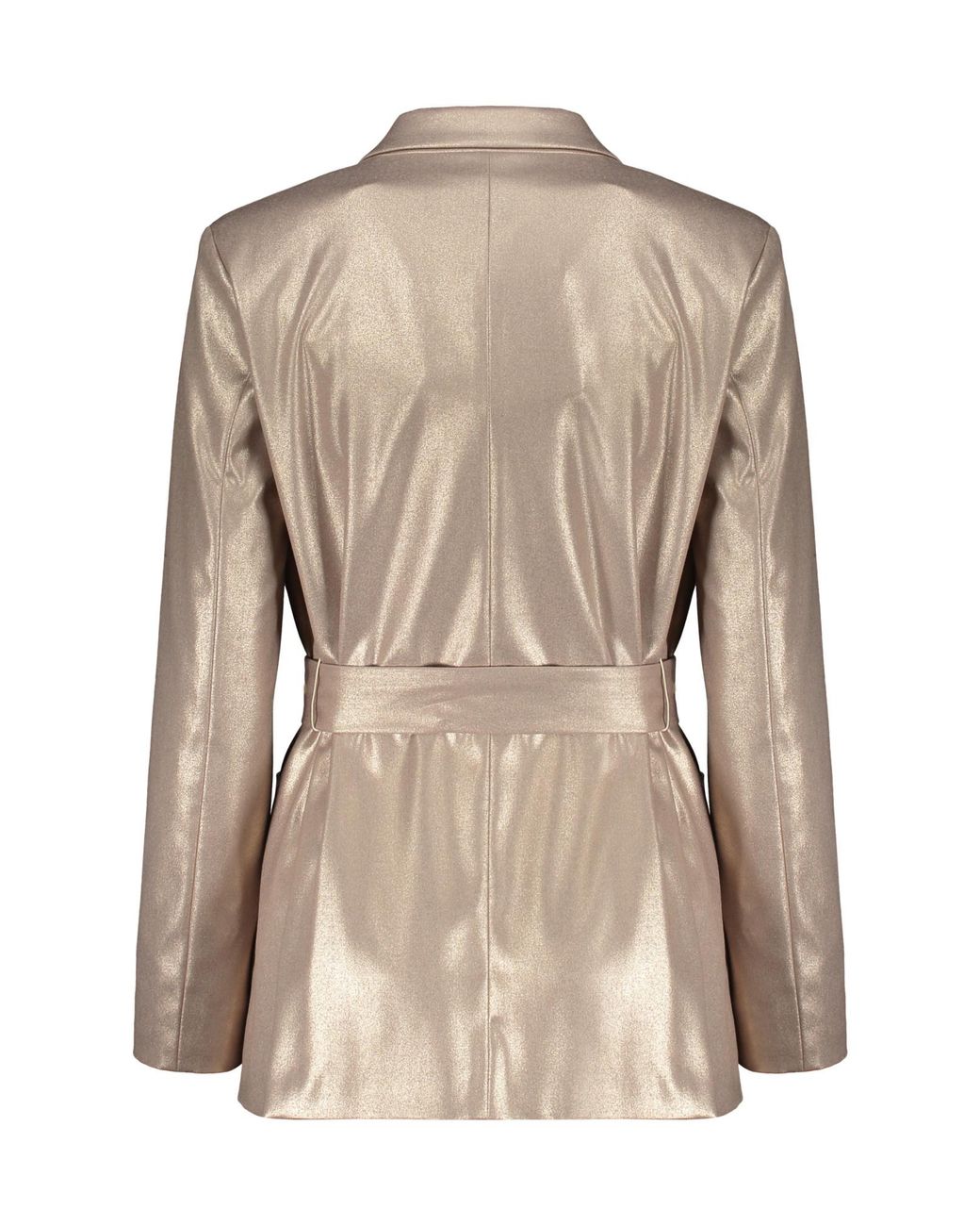 Herno Natural Belted Long-Sleeve Blazer