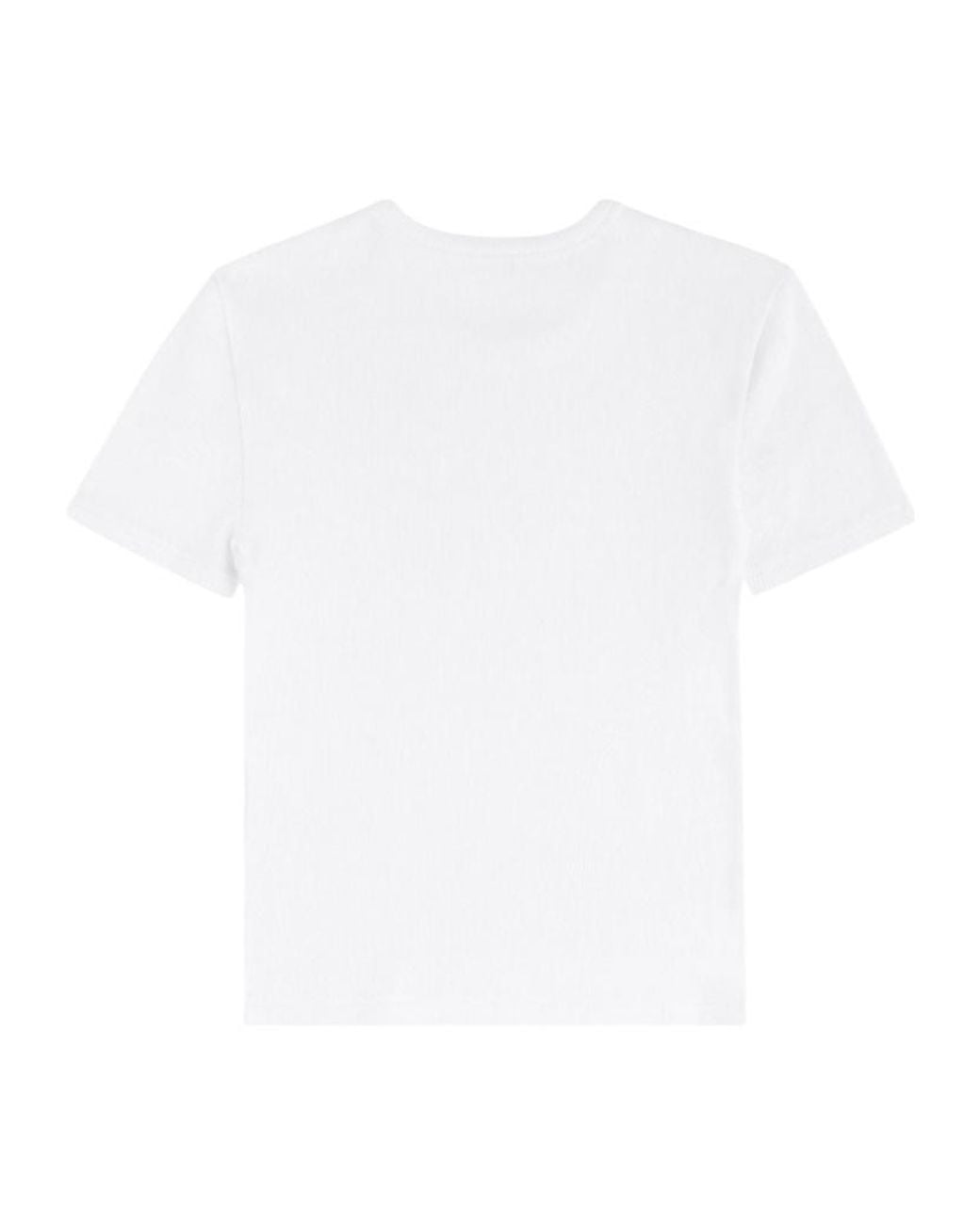 Sporty & Rich White Ribbed-Knit T-Shirt