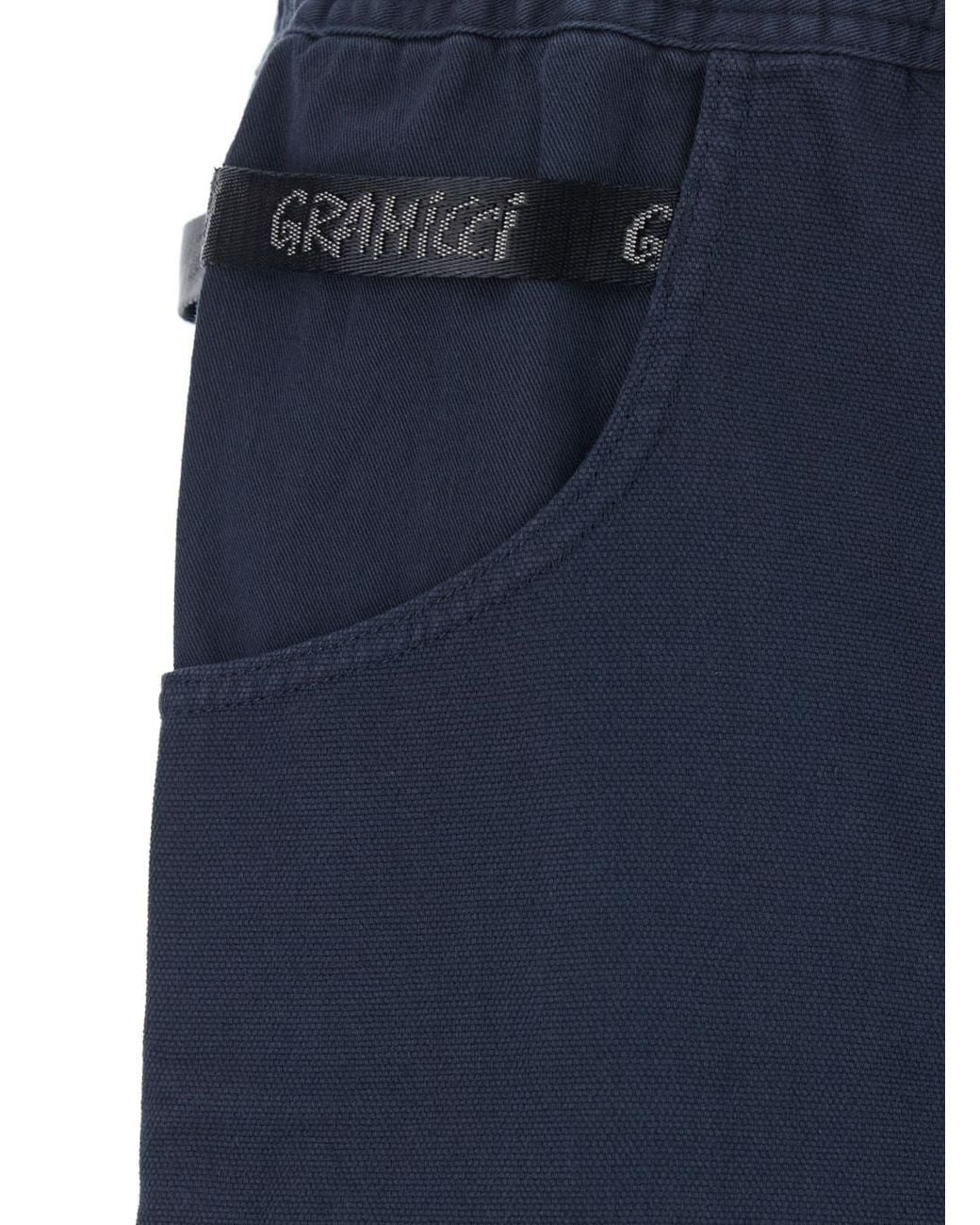 Gramicci Blue Organic Canvas Utility Shorts for men