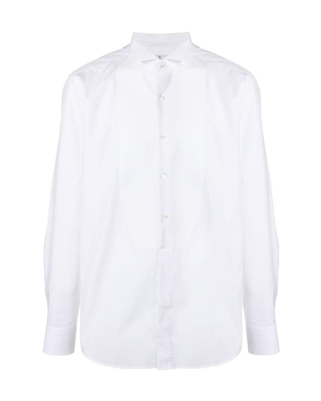 Tagliatore White Long Sleeve Shirt for men