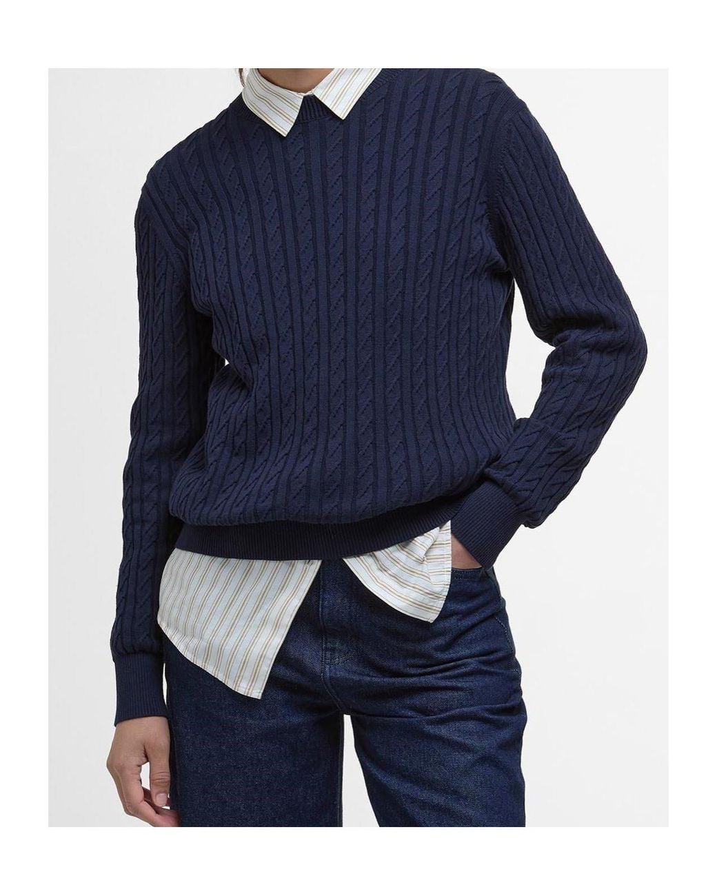 Barbour Blue Long-Sleeved Pullover