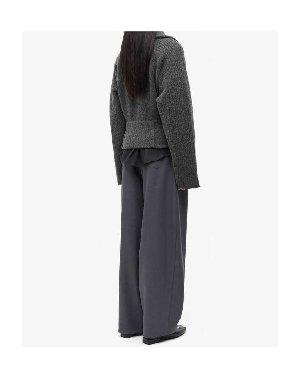 Samsøe & Samsøe Gray Samsøe Samsøe Samira Zip-Up Cardigan