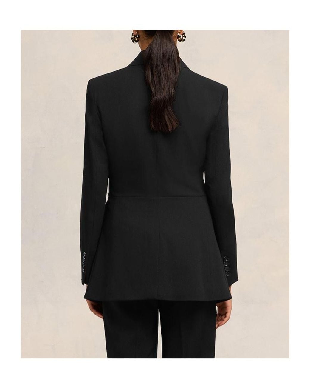 AMI Black Ami Double Breasted Tailored Blazer