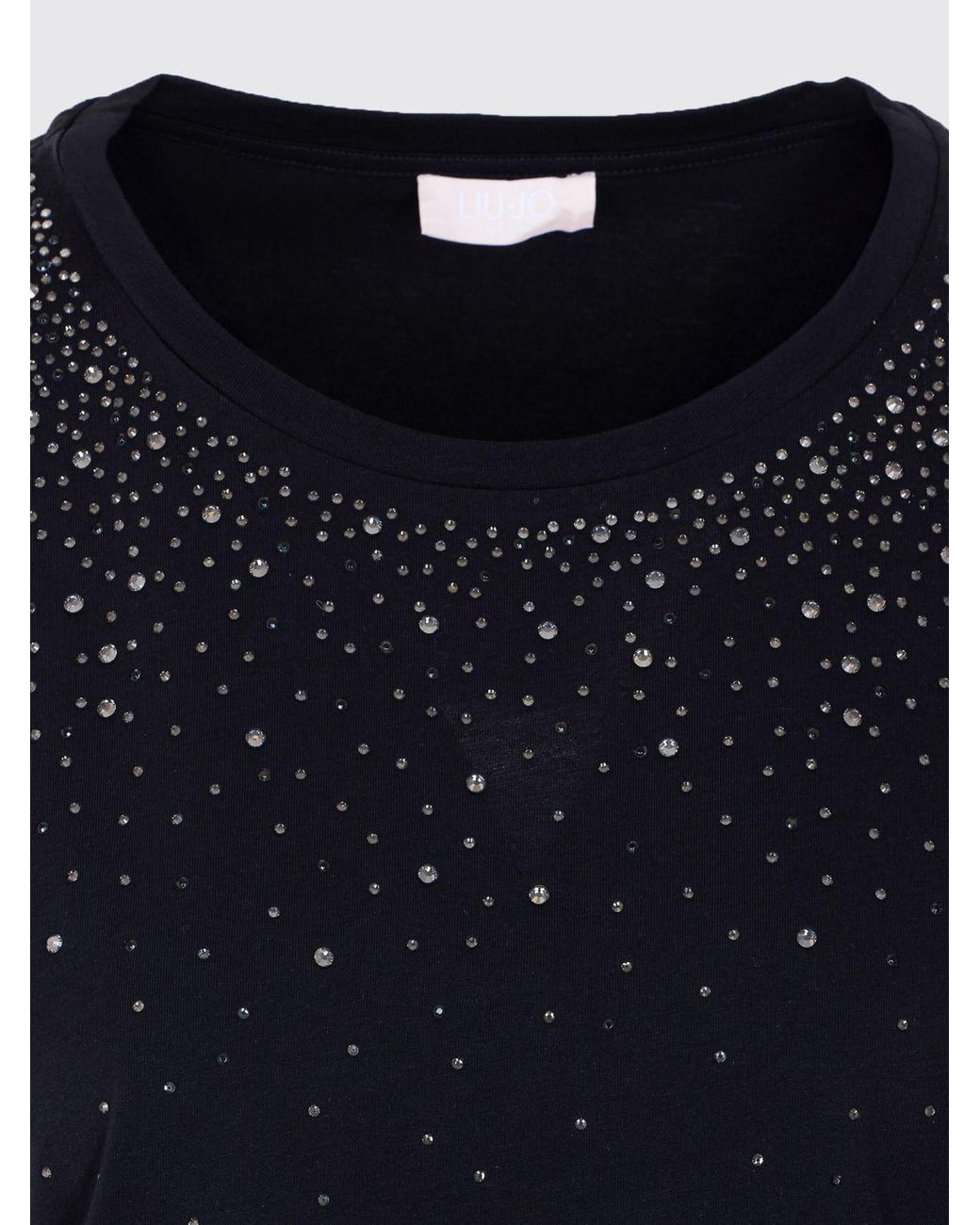 Liu Jo Blue Embellished T-Shirt