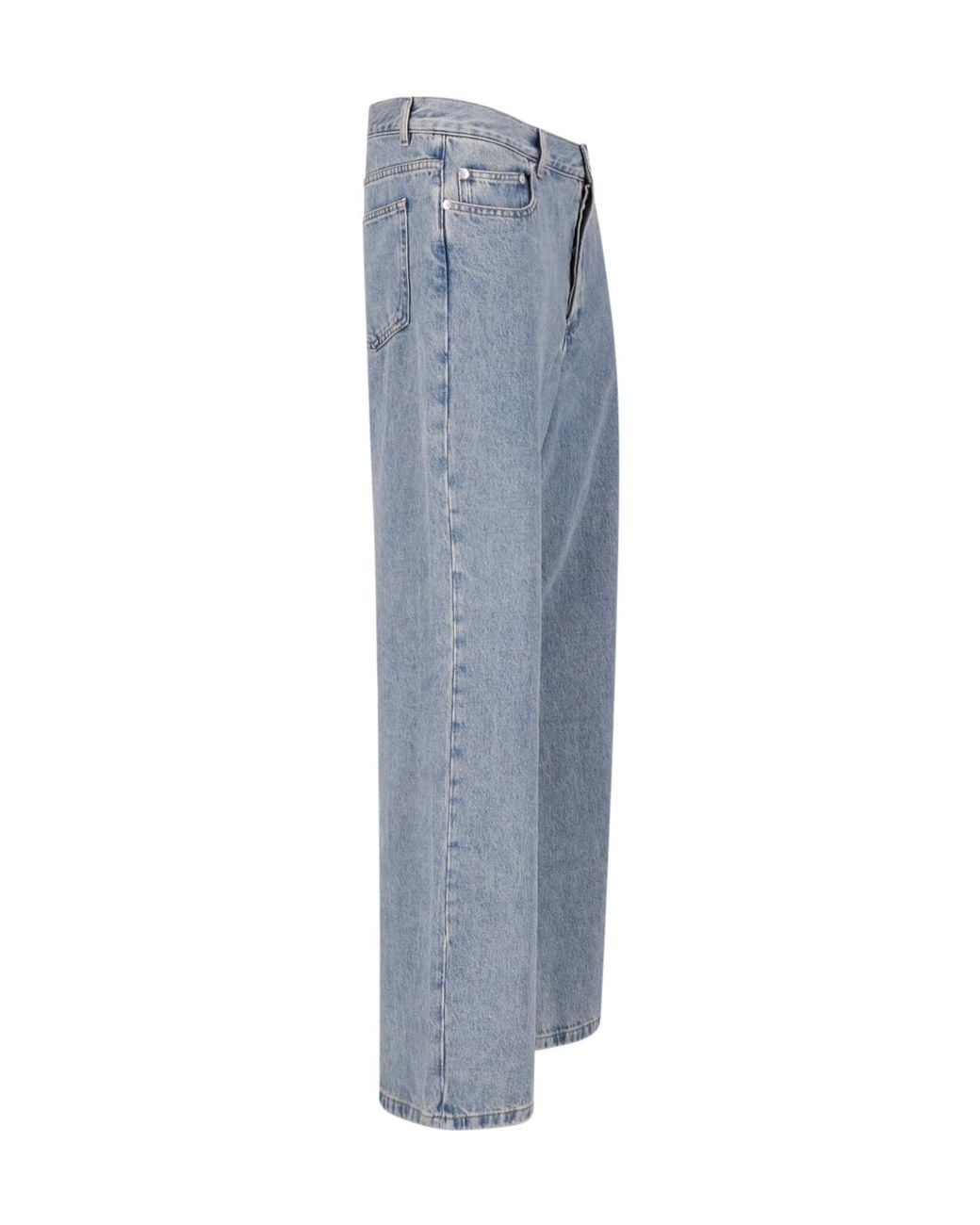 A.P.C. Blue High-Rise Straight-Leg Jeans for men