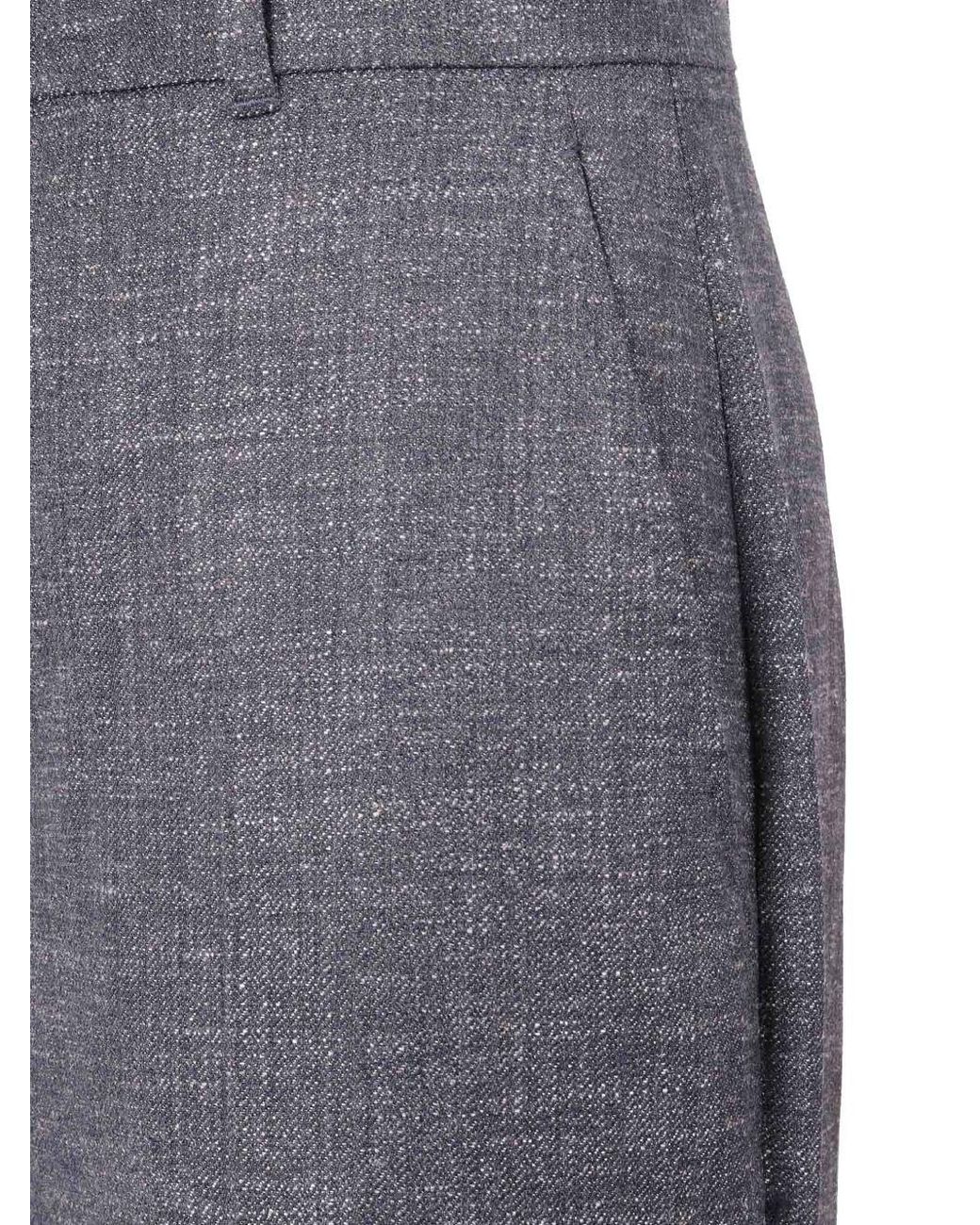 Max Mara Blue Studio Eziana Straight Leg Pants