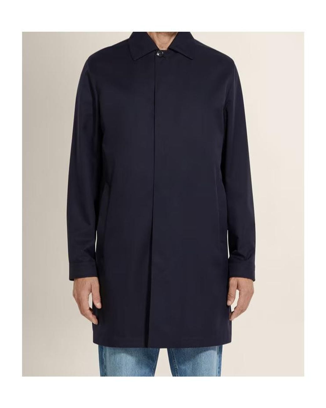 Zegna Blue Long-Sleeve Casual Jacket for men