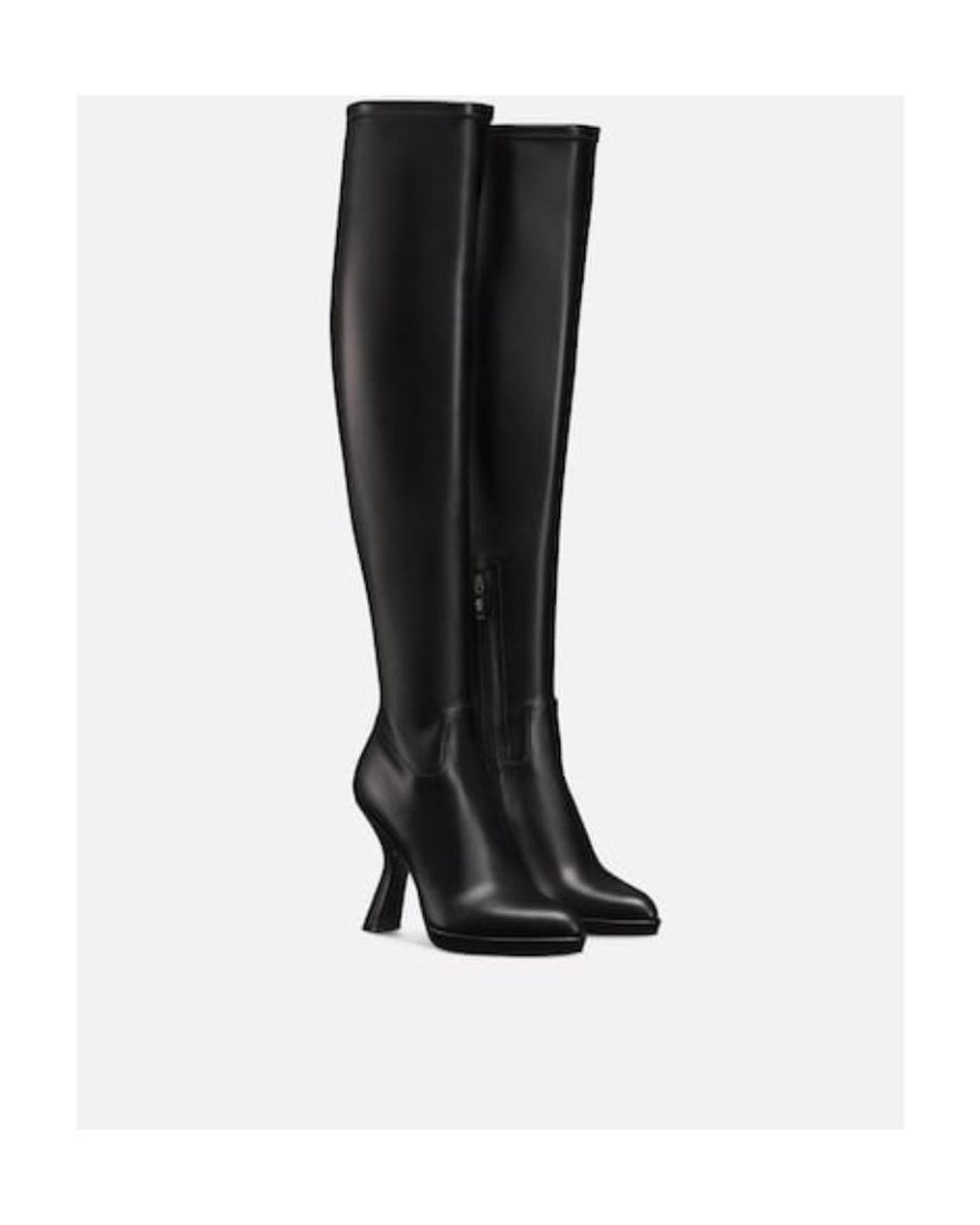 Dior Black D-Fiction Heeled Thigh Boot