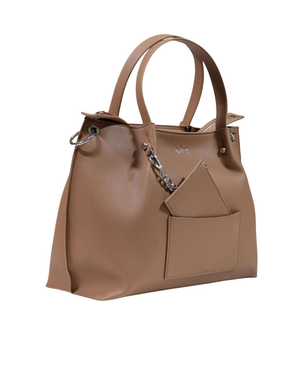ARMANI EXCHANGE Brown Top-Handle Shoulder Bag
