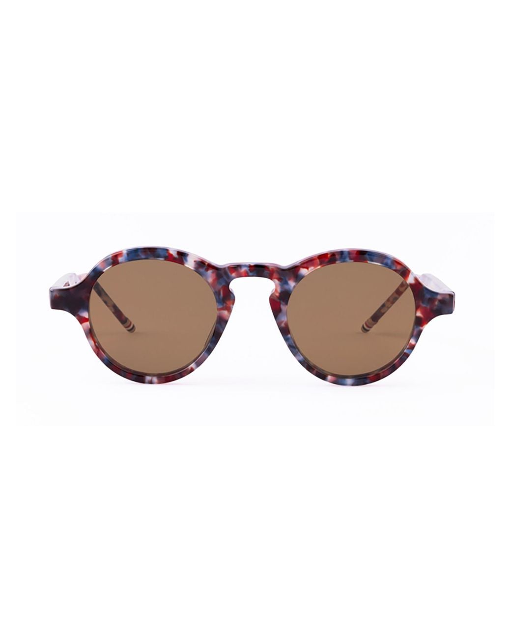 Thom Browne Brown Eyewear Round Frame Sunglasses for men