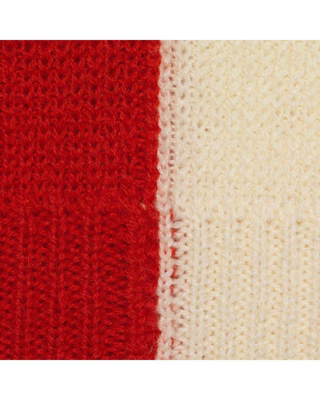 Gucci Red Long Sleeved Two-Toned Jumper