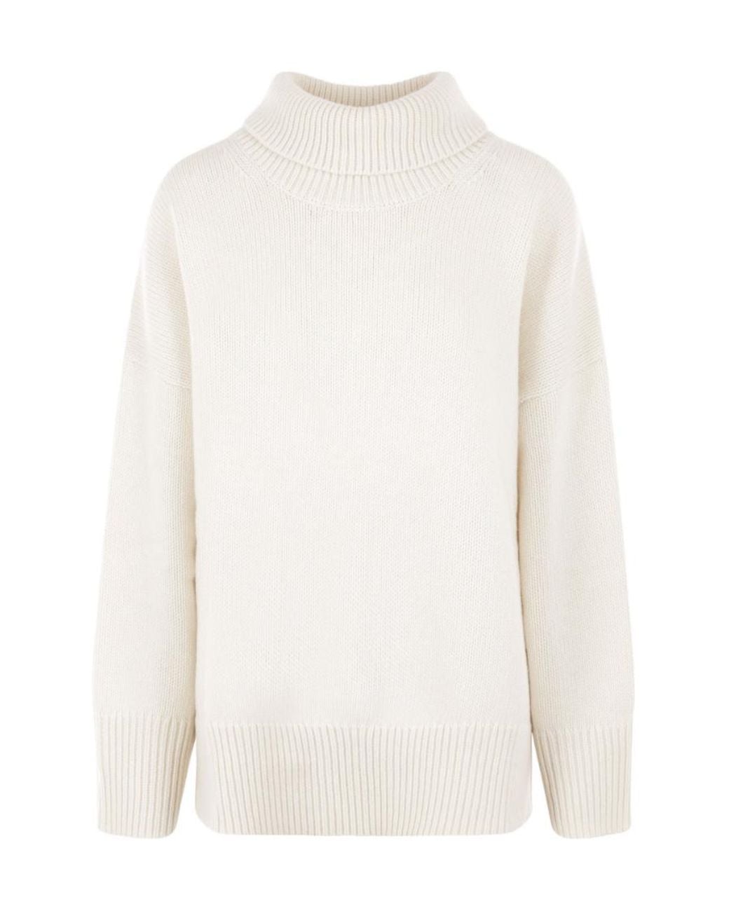 Chloé White Chloé Roll-Neck Knitted Jumper