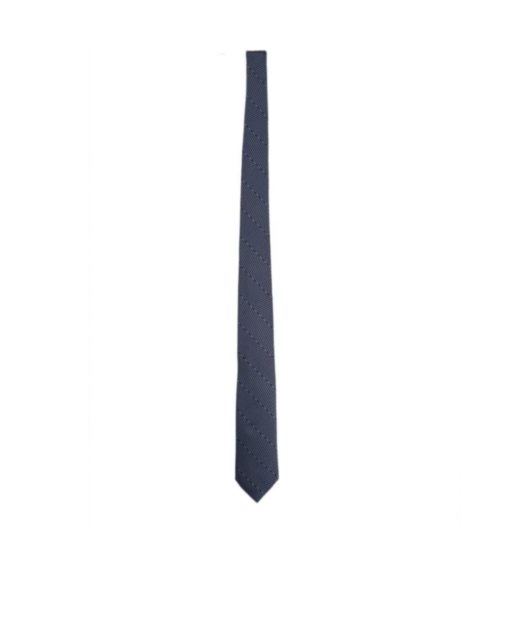 Giorgio Armani Blue Zigzag Pattern Tie for men