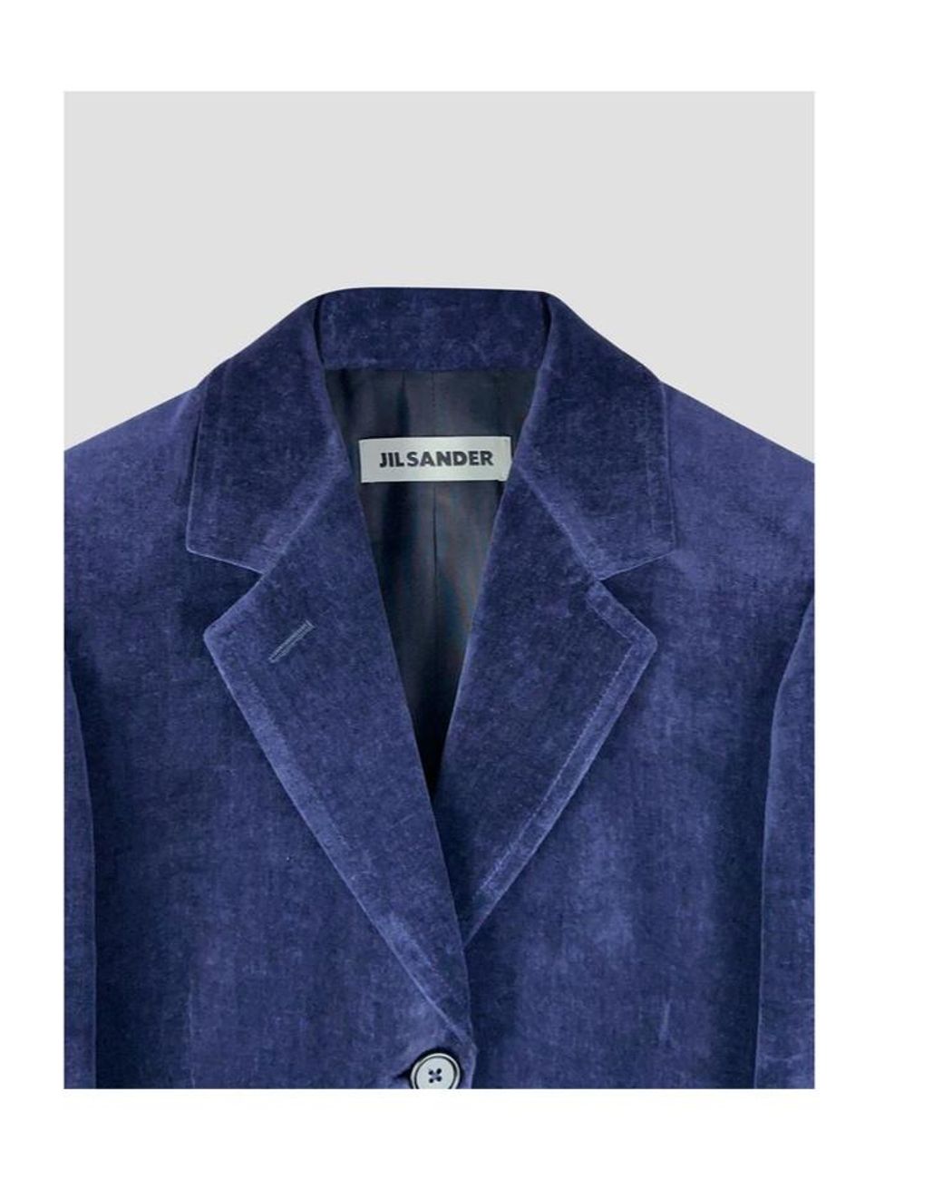 Jil Sander Blue Long-Sleeved Casual Jacket