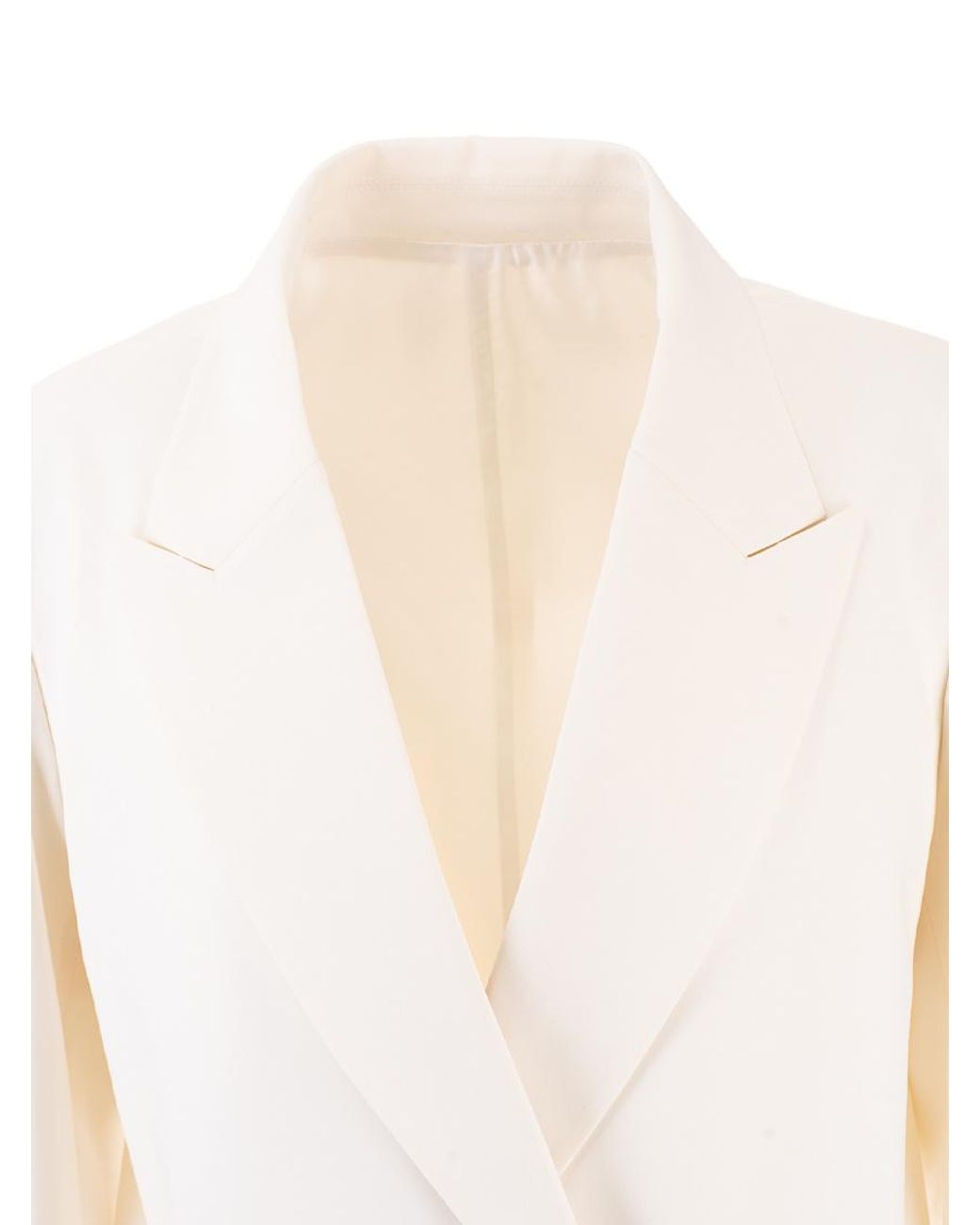 Valentino White Double-Breasted Blazer Jacket