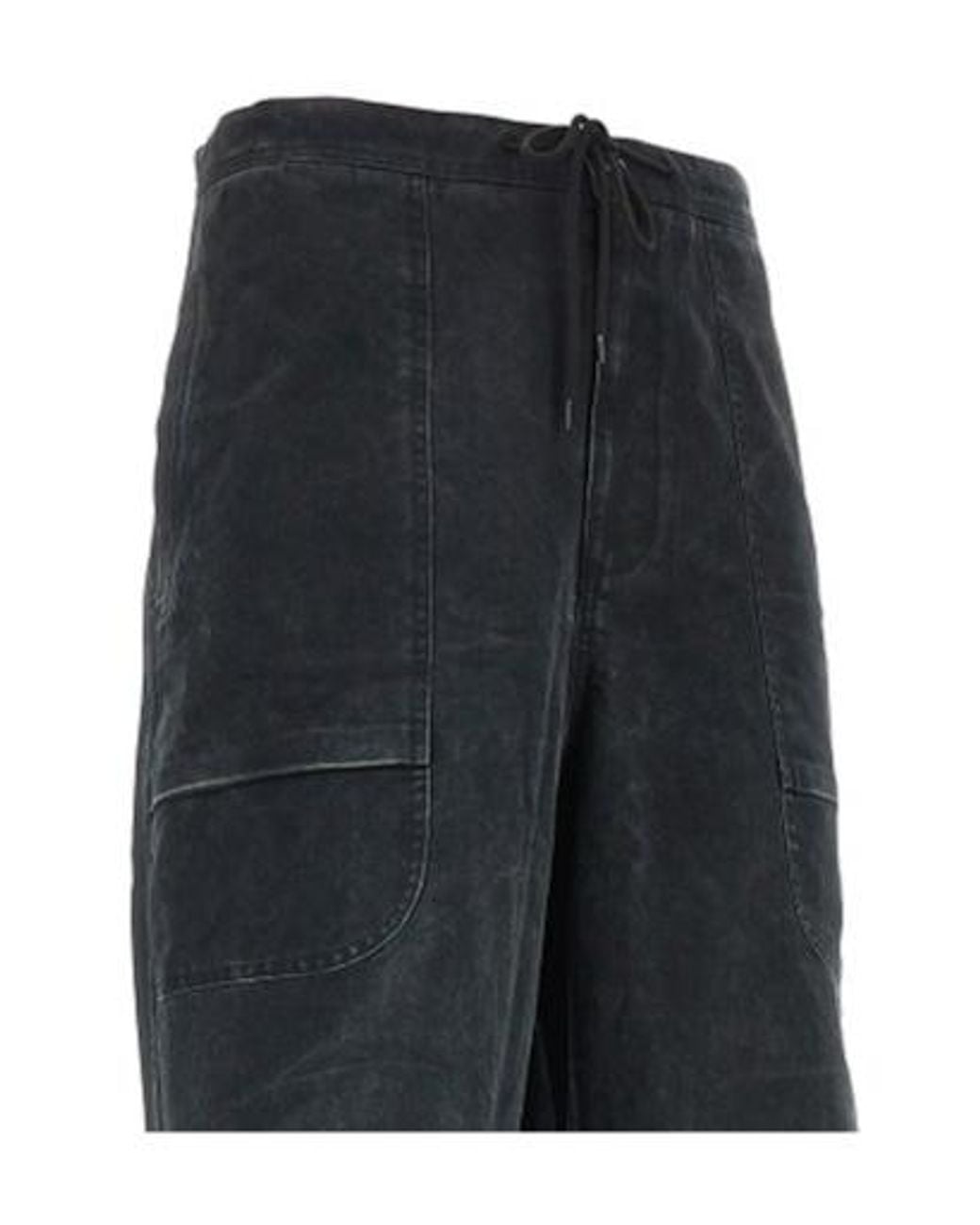 Entire studios Black Drawstring Wide-Leg Pants for men