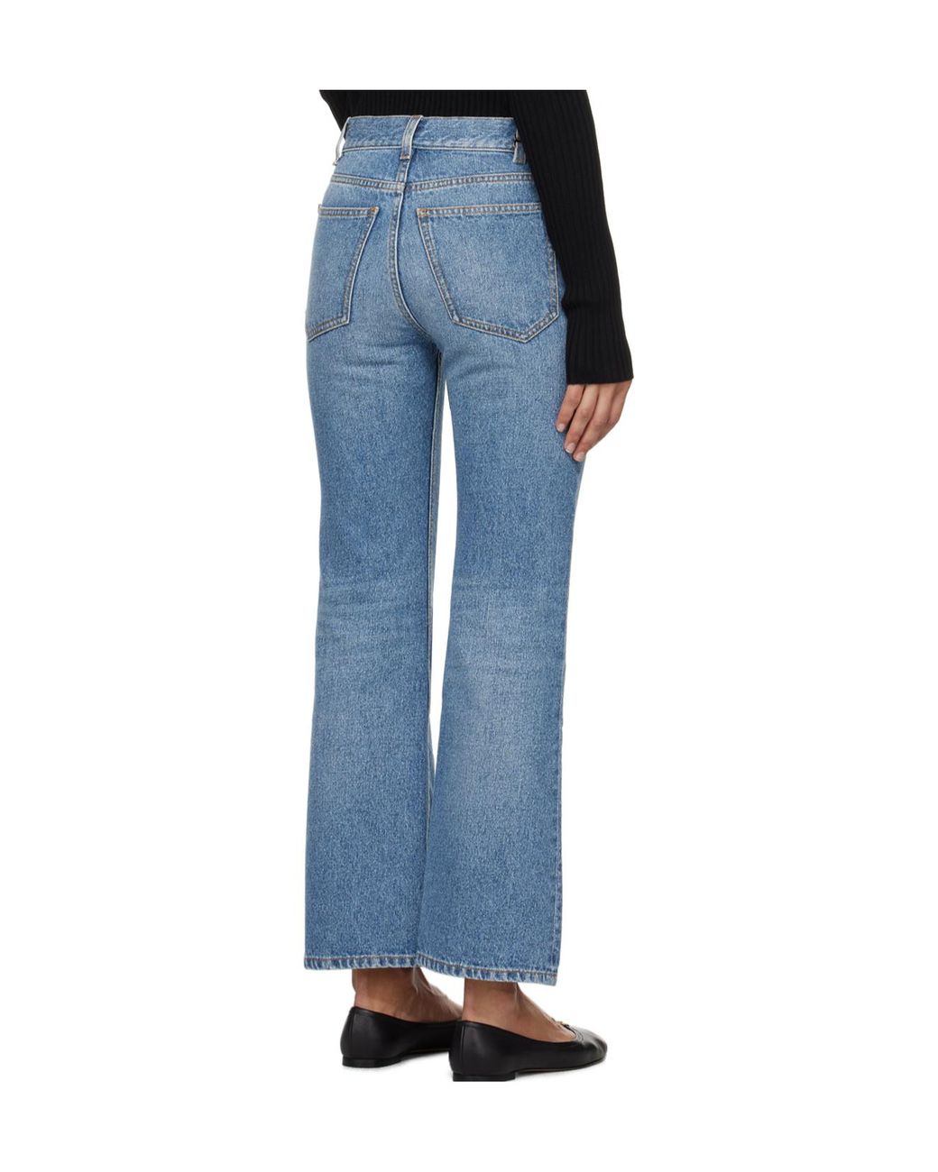 Chloé Blue Chloé Cropped Bootcut Jeans