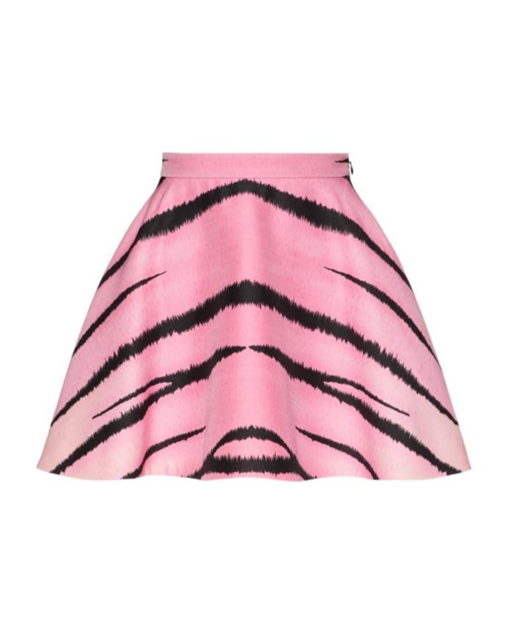 Valentino Pink Tiger 1967 Printed Crepe Couture Mini Skirt