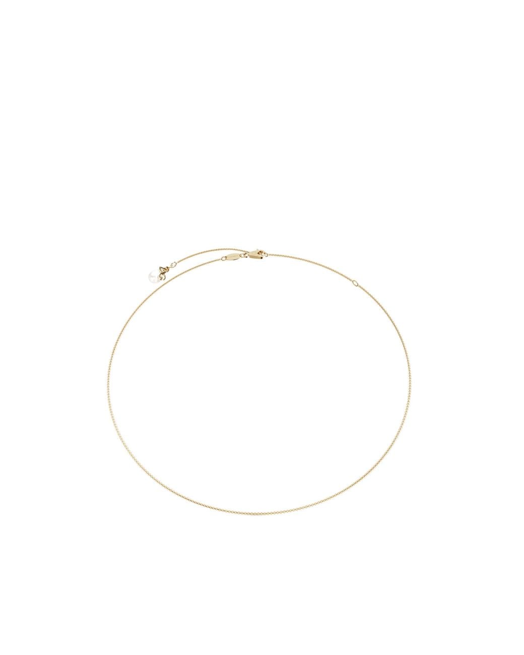 Dolce & Gabbana White Alphabet 18 Kt Chain Necklace