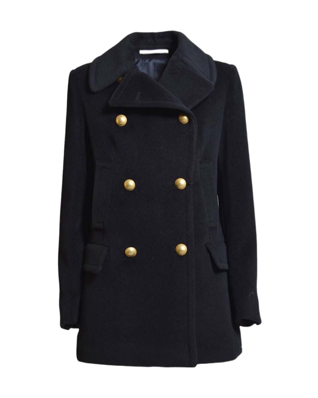 Tagliatore Blue Blanche Double-Breasted Coat