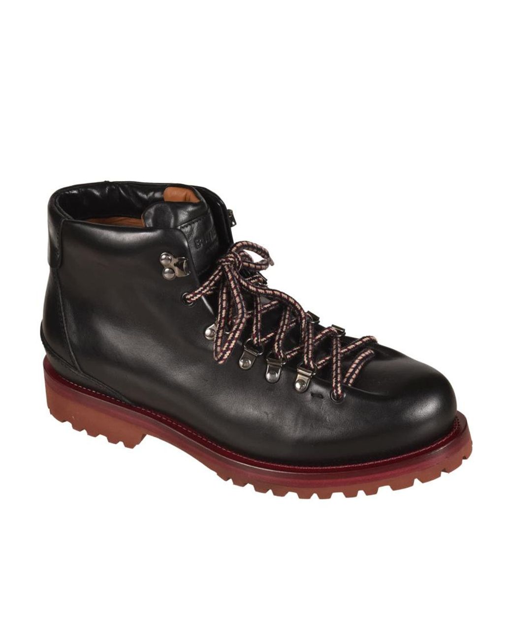 Buttero Black Logo Lacing Boots for men