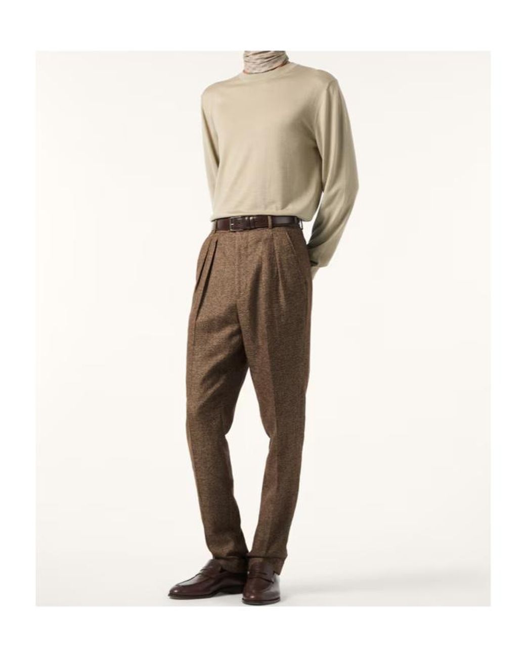 Loro Piana White Sottile Crewneck for men