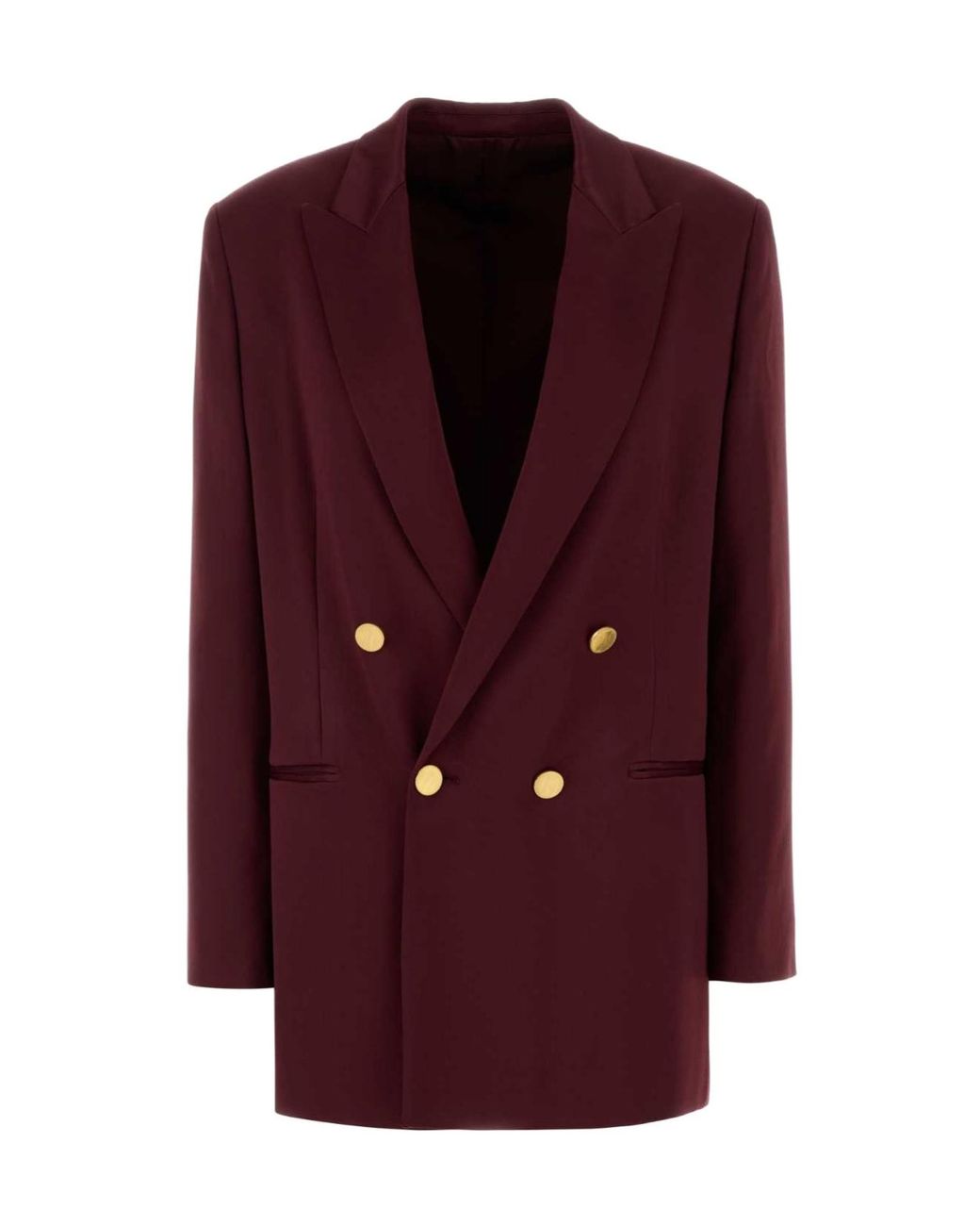 Alberta Ferretti Red Long-Sleeve Blazer