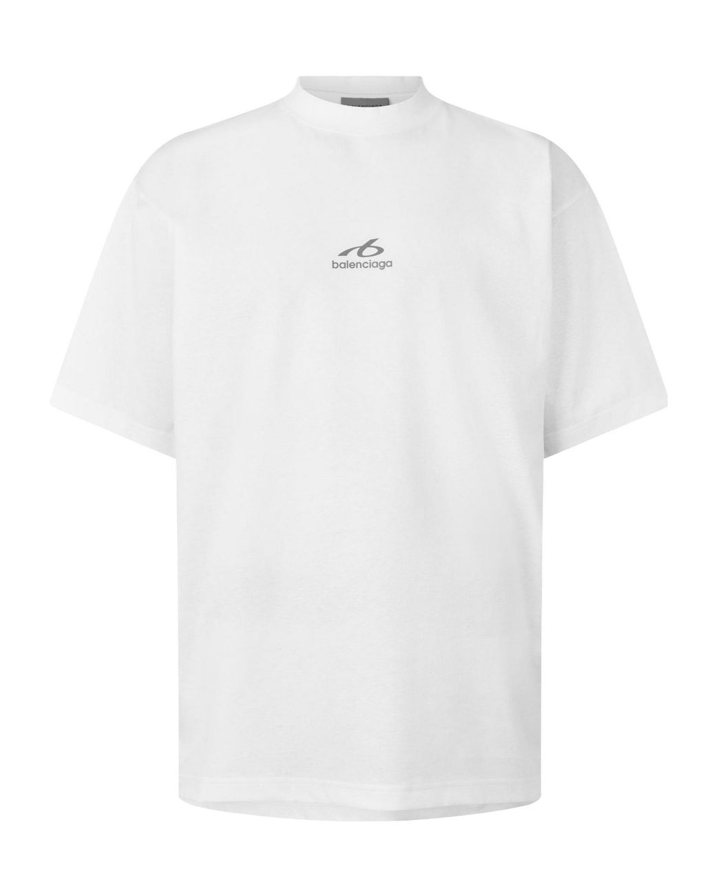 Balenciaga White Crewneck Shortsleeve Tee for men