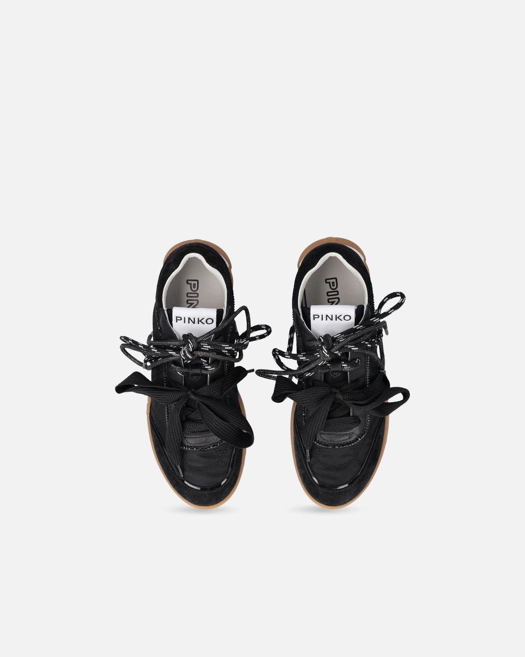 Pinko Black Sneakers With Double Laces