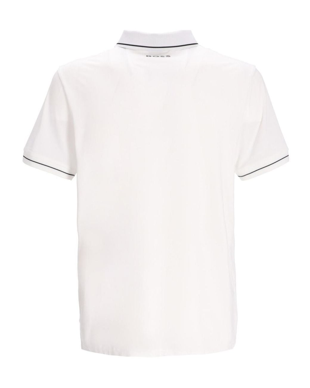 Boss White Boss Logo Printed Short-Sleeved Polo Shirt for men