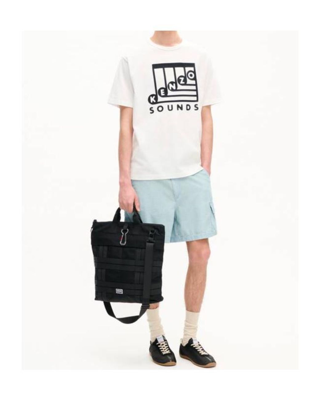 KENZO White Sounds' Embroidered T-Shirt for men