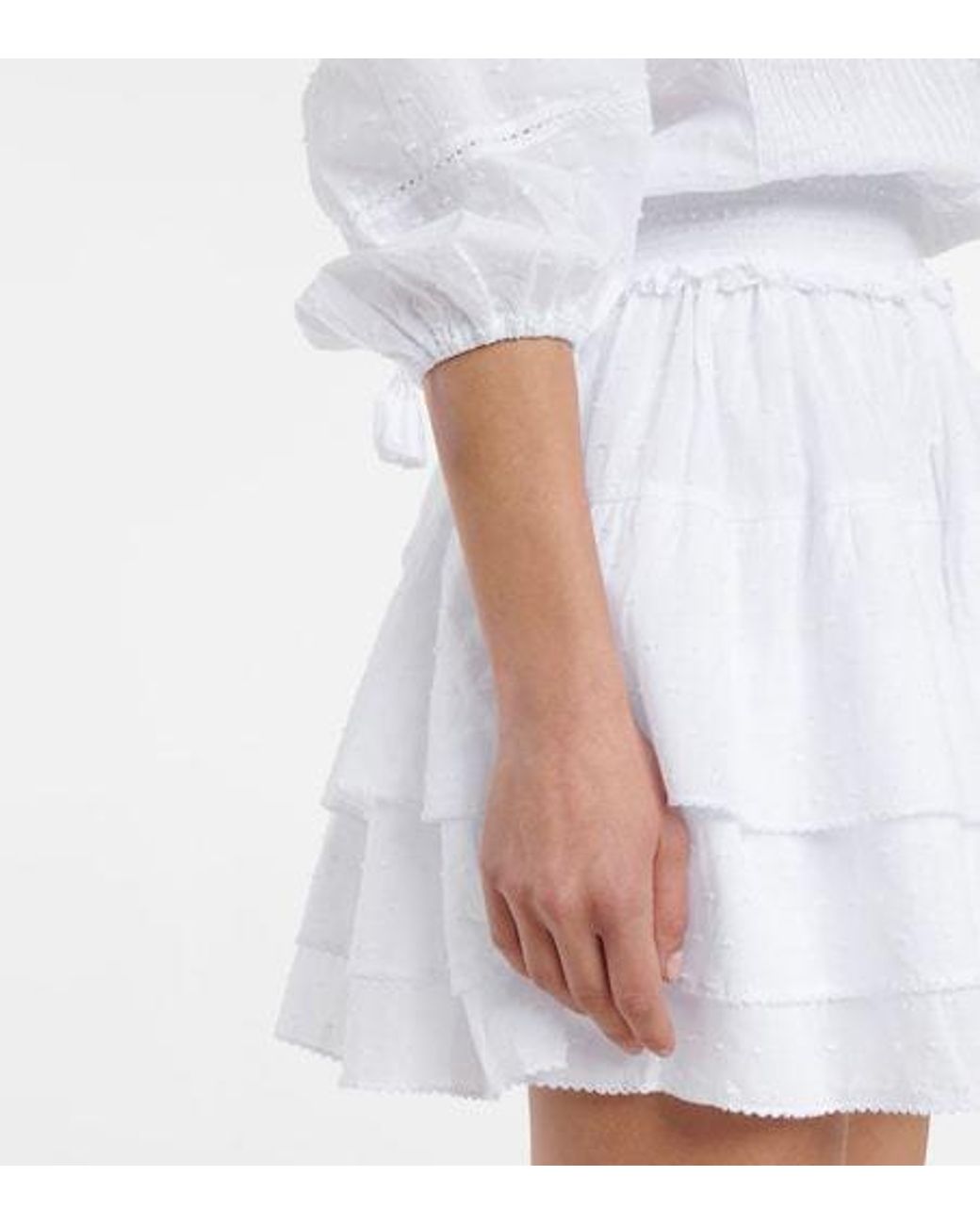 Poupette White Ariel Cotton Minidress