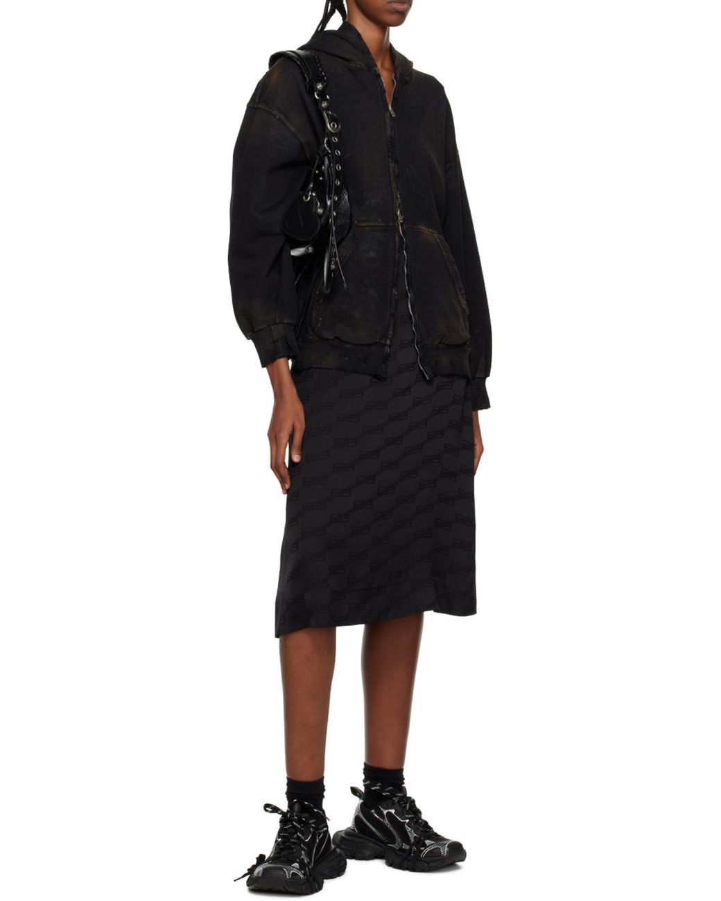 Balenciaga Black 3Xl Low-Top Sneakers