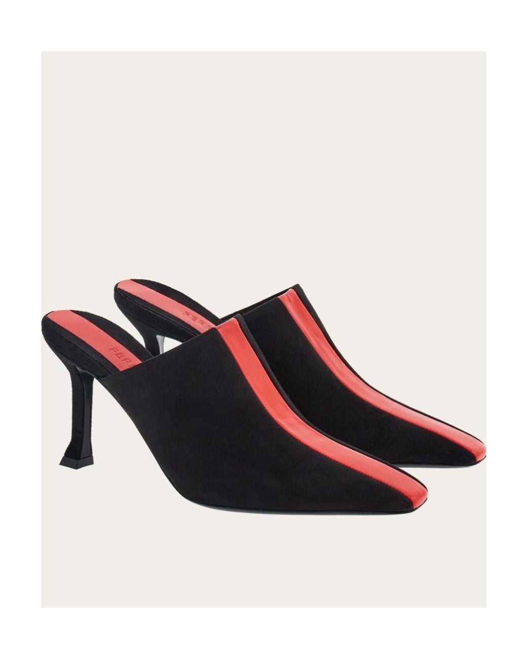 Ferragamo Black Open-Heel Muller Shoes
