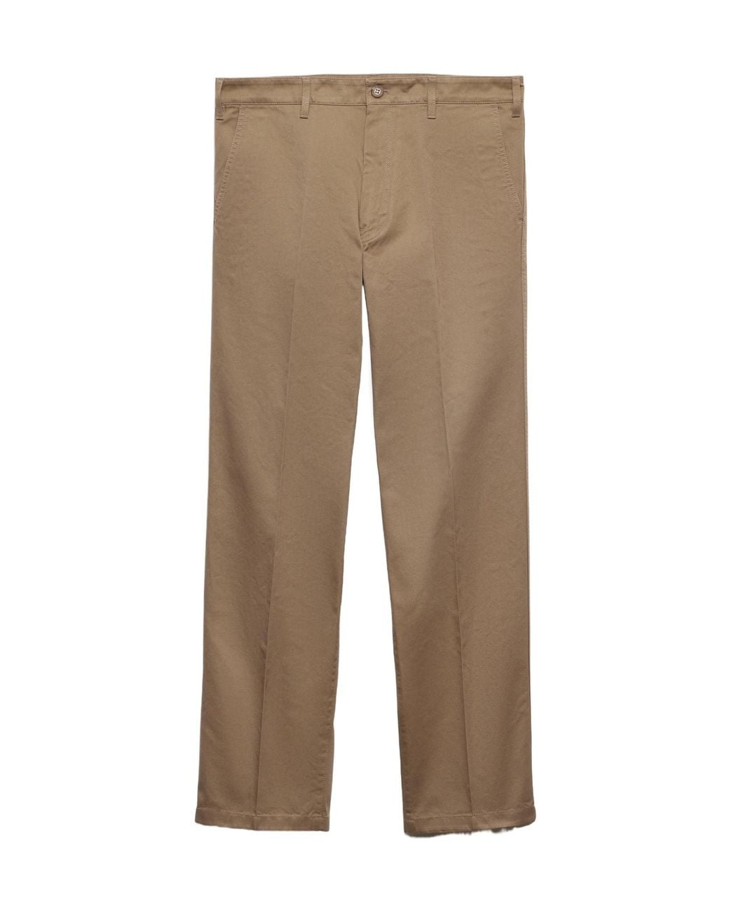 Prada Natural Cotton Straight Chinos for men