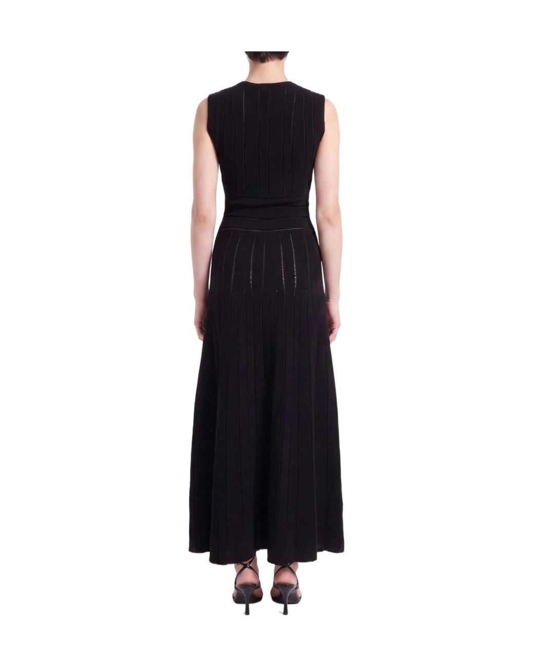 Max Mara Black Sleeveless Knit Dress