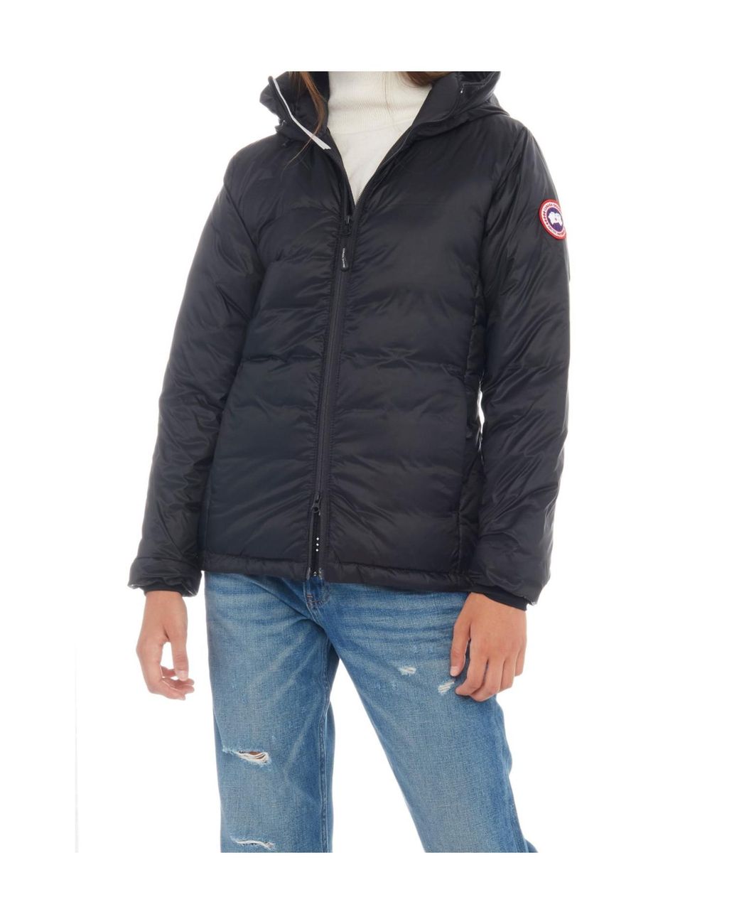 Canada Goose Black Hooded Down Jacket