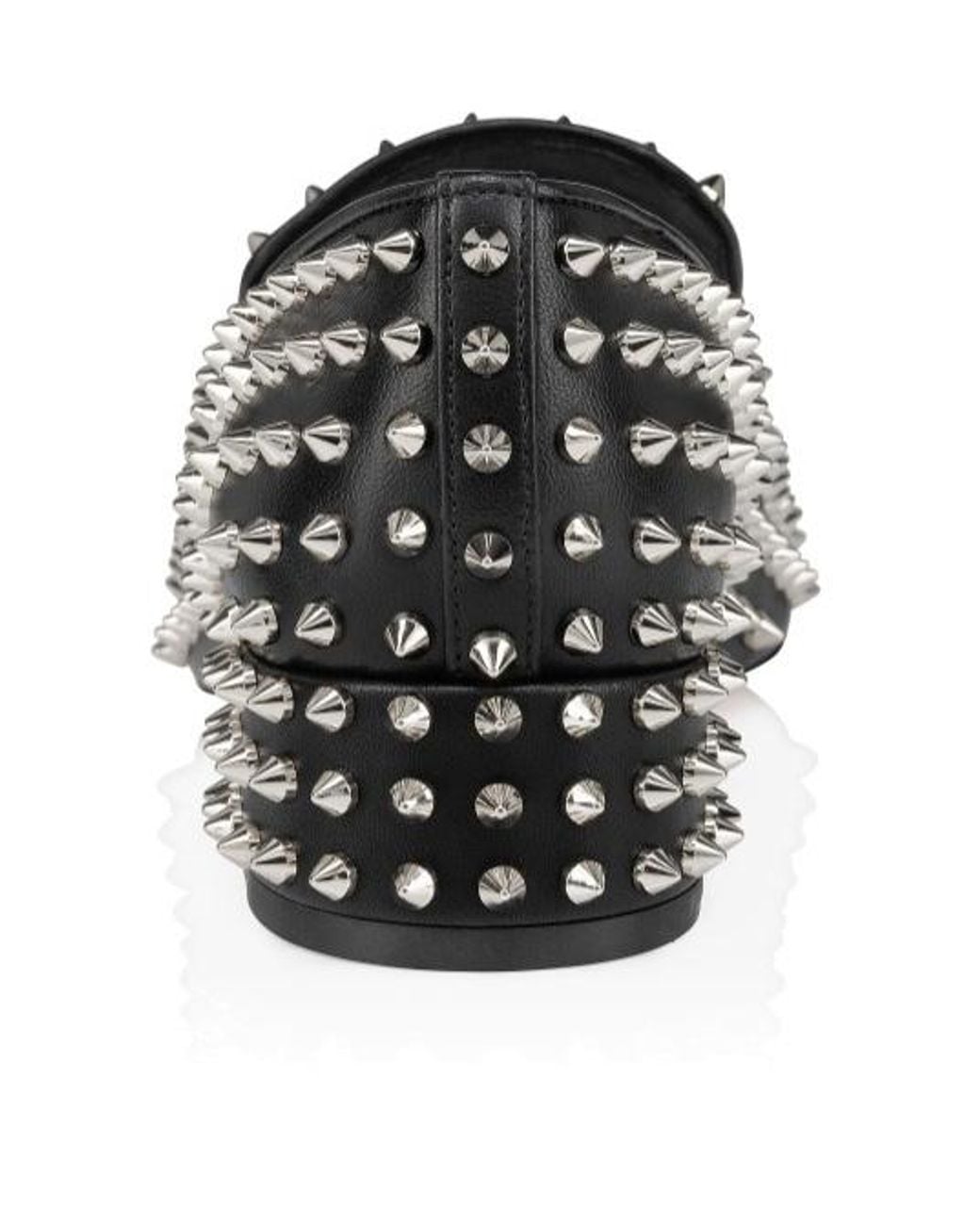 Christian Louboutin Black Spikeasy Slip-On Loafers