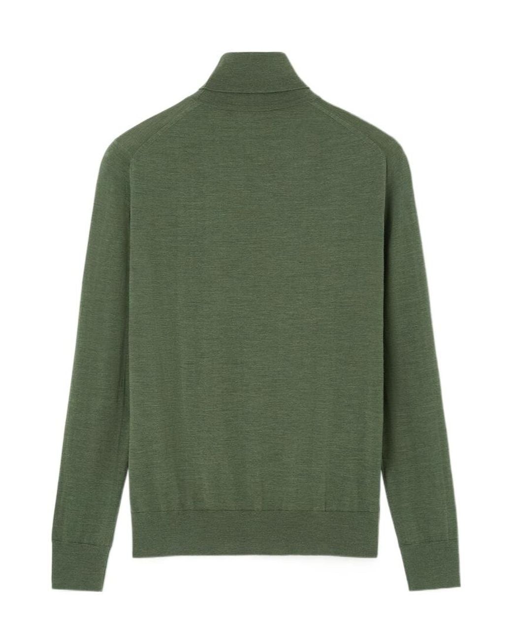 Loro Piana Green Turtleneck for men