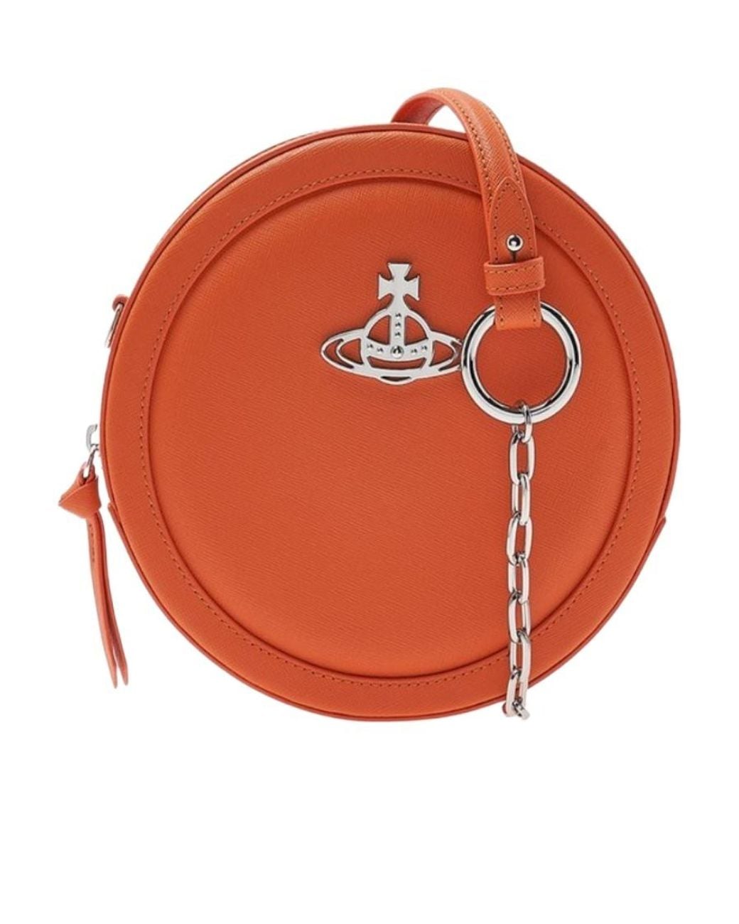 Vivienne Westwood Orange Round Shoulder Bag
