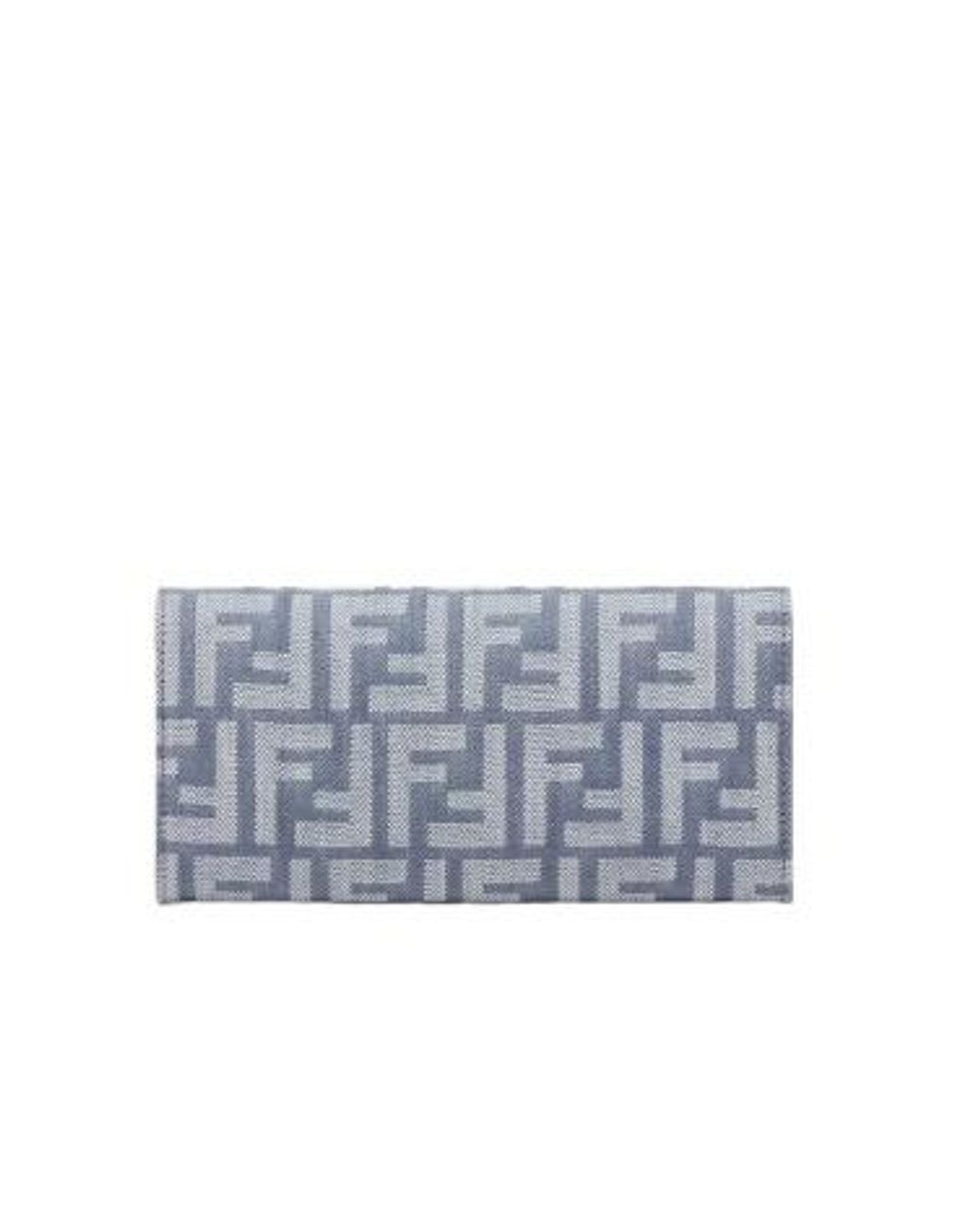 Fendi Gray Continental With Chain Baguette Wallet